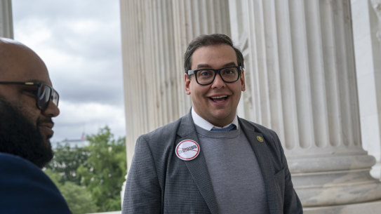 Expelled but unbowed: George Santos.