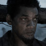 Will Smith as Peter and Ben Foster as his sadistic hunter in the loosely fact-based Emancipation.