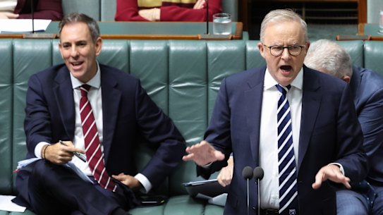 Treasurer Jim Chalmers and Prime Minister Anthony Albanese face questions from the Coalition over controversial capital gains tax changes.