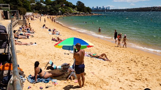 More people are visiting Camp Cove in Watsons Bay - causing parking pressures and traffic gridlock - because of the ongoing closure of Shark Beach at Nielsen Park.