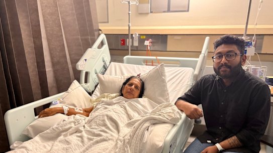 Don Achala said his mother could have died without surgery to treat a sudden bowel condition. 