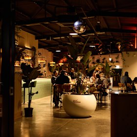 Inside the venue.