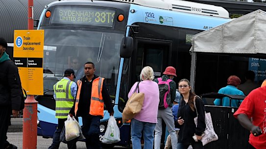 The 12-month closure of the Bankstown line will start in late September, forcing commuters to take replacement buses.