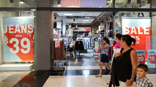 About 90 per cent of stores in Wesfield's centres are now open.