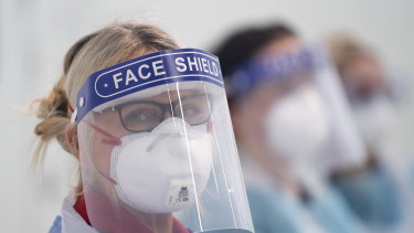 Face shields and goggles were not in Australia's national medical stockpile.