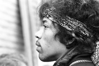 Jimi Hendrix photographed not long before his death in 1970.