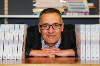 Steven Conte lines up with his latest novel, The Tolstoy Estate.