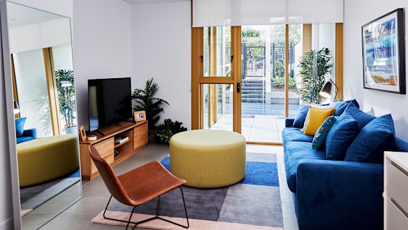 Inside one of Mirvac's first build-to-rent developments in Sydney Olympic Park.