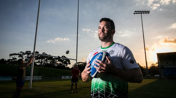 Roller-coaster ride: Sam Ward is back in training with the Rats after an emotion-charged 2017.