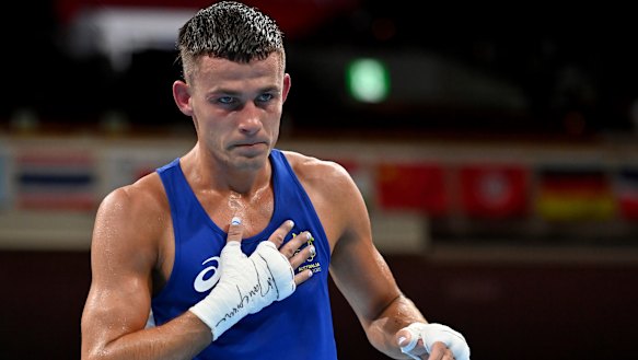 Harry Garside at the Tokyo Olympics.