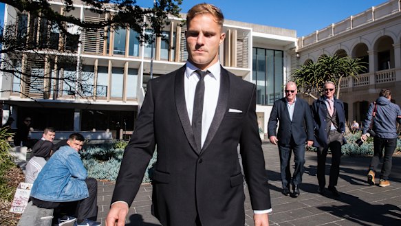 Jack de Belin at Wollongong District Court last month. 