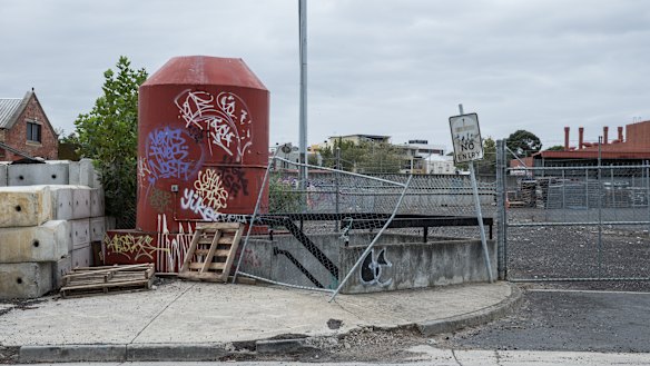 The old Fitzroy Gasworks site on  the corner of Smith Street 
and Alexandra Parade.