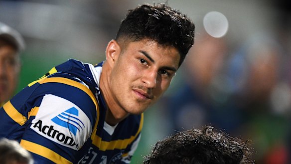 Big future: Parramatta's Dylan Brown appeared for the Eels in their trial against Canberra on Friday night.