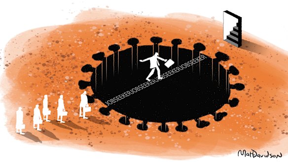 Many people have the attitude that anyone who really wants a job can find one. Illustration: Matt Davidson