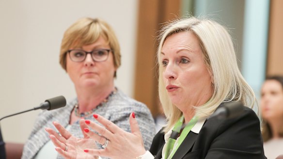 Australia Post chief executive Christine Holgate at Senate estimates in March.