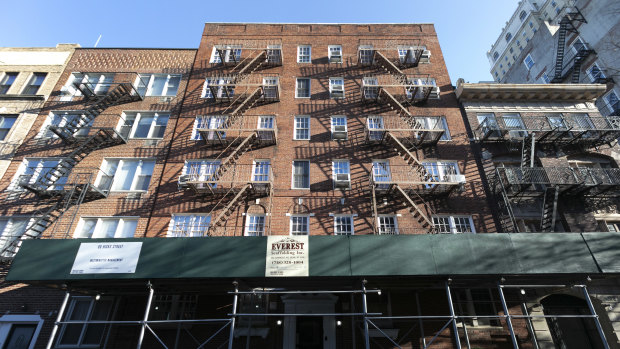 Another apartment building, centre, owned by Kushner Companies, in the Brooklyn Heights, New York.