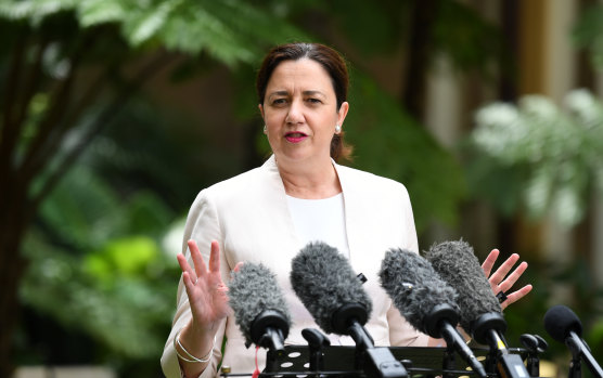 "Everyone is doing a terrific job": Premier Annastacia Palaszczuk.