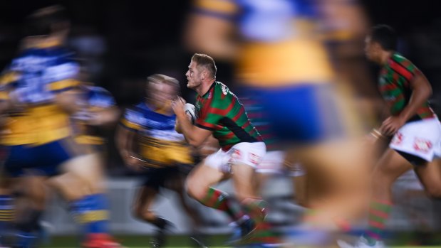 Tom Burgess led the charge for Souths in the absence of retired brother Sam.