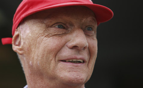 Three-time Formula One world champion Niki Lauda, who won two of his titles after a horrific crash that left him with serious burns, Berlin, 2009. 