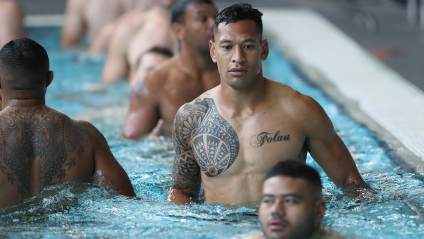 Cover up: Rugby World Cup have asked players and supporters to cover their tattoos in public places. 