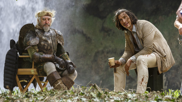 Jonathan Pryce (left) and Adam Driver in The Man Who Killed Don Quixote.