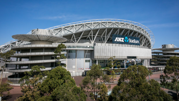 The upgrade of Stadium Australia is under review. 