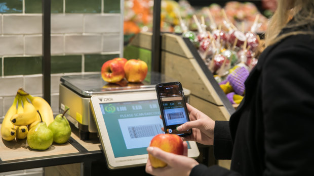 The new Woolworths app gives customers a 'checkout free' experience