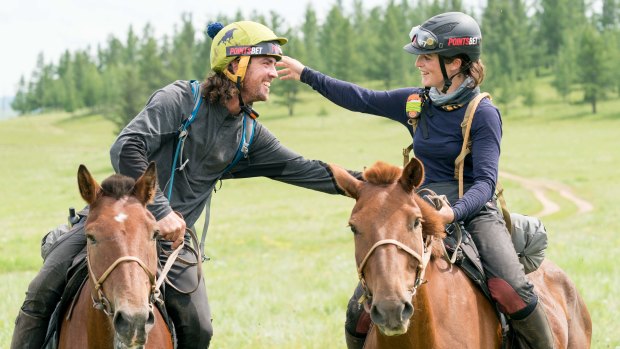 Adrian Corboy and his racing partner Annabel Neasham