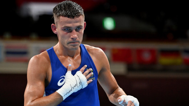 Harry Garside at the Tokyo Olympics.