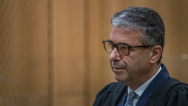 Crown prosecutor Mark Zarifeh at the sentencing hearing for Christchurch mosque gunman Brenton Tarrant on Thursday.