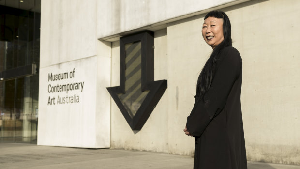 Lindy Lee outside the MCA, which will host a major retrospective of her work on October 2.