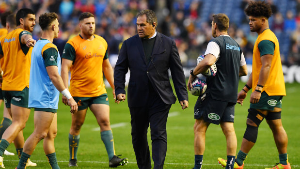 Dave Rennie has coached the Wallabies since 2020 and made it clear he will make a decision about his future early next year.