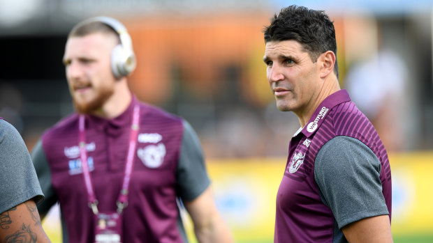 Trent Barrett had a tumultuous time as Manly coach.