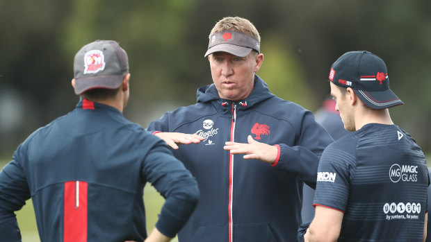Roosters coach Trent Robinson has always got a plan.