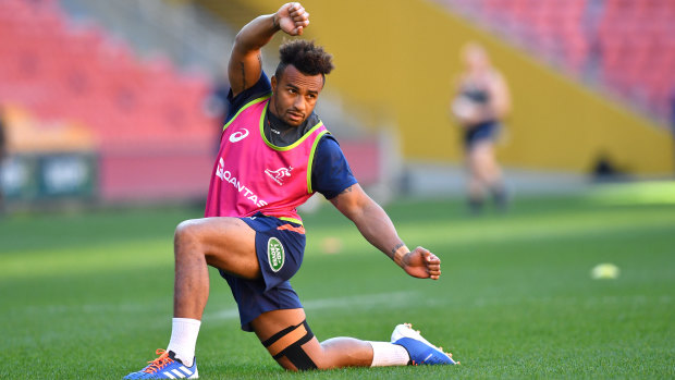 Will Genia at training in Brisbane on Tuesday.