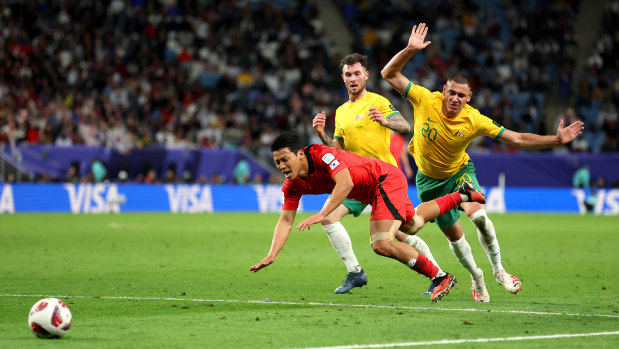 Lewis Miller’s clumsy challenge on Hwang Hee-chan at the Asian Cup was crucial.