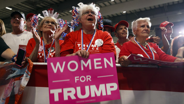 Trump rally at Pensacola International Airport on Saturday.
