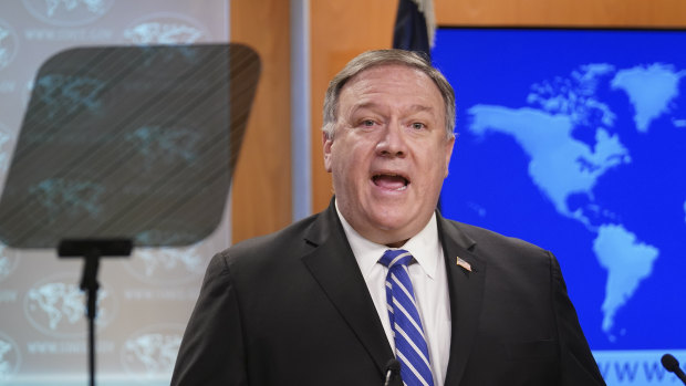 US Secretary of State Mike Pompeo took aim at China for threatening economic retaliation against Australia. 