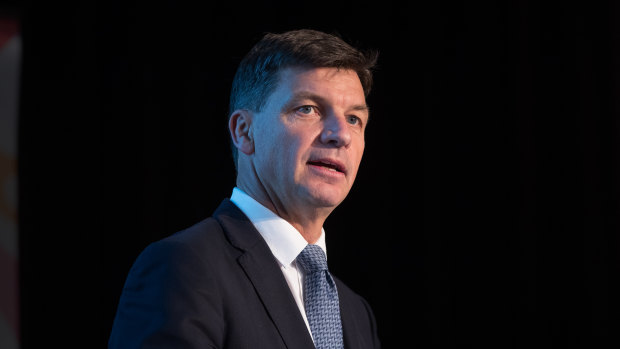 Energy and Emissions Reduction Minister Angus Taylor.