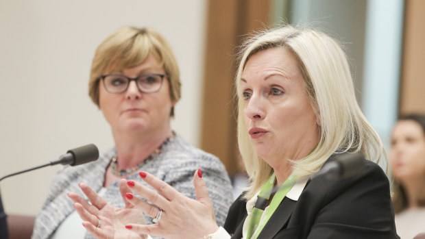 Australia Post chief executive Christine Holgate at Senate estimates in March.