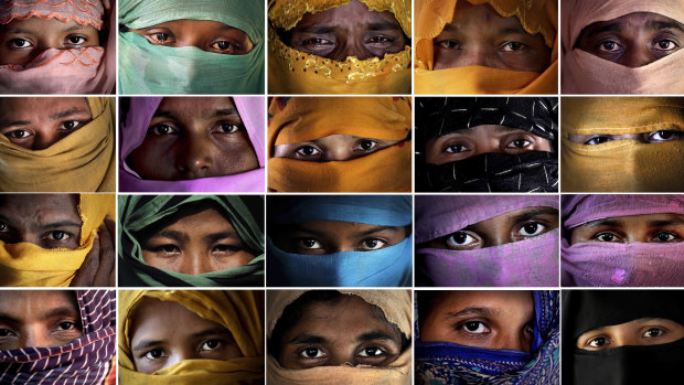 Some of the Rohingya Muslim who said they were raped by members of Myanmar's armed forces. 