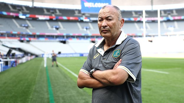 Eddie Jones ahead of Australia’s Test against Wales at the World Cup.