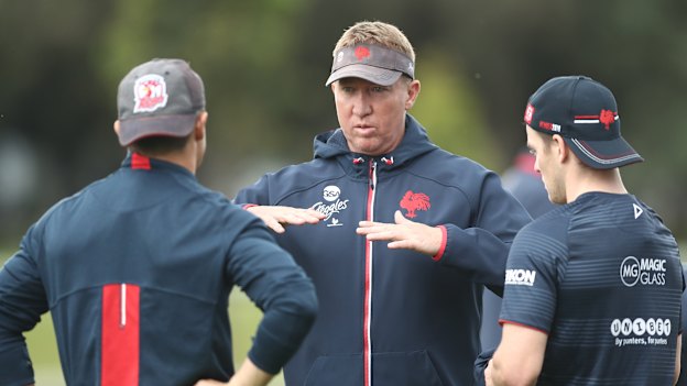 Sweet science: Roosters coach Trent Robinson.