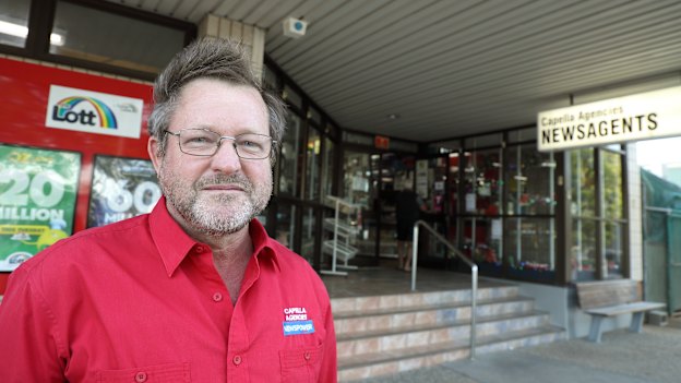 Small business owner Geoff Braun: “They’re not going to build a hydrogen bloody plant out at Capella.”