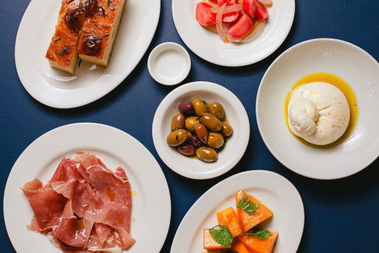 A selection of antipasti at Fior.