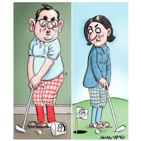 Colour co-ordination: Victoria’s Premier Daniel Andrews and NSW Premier Gladys Berejiklian. 