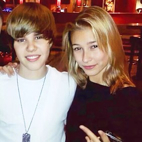 An image of the couple the “first time they met”, according to a post shared by Justin Bieber on Instagram.