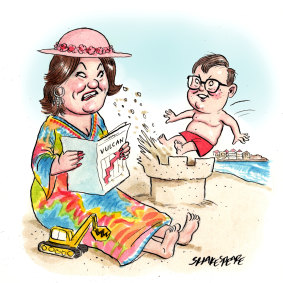 Gina Rinehart and Tim Murray.