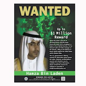 The wanted poster released by the 
US Department of State Rewards for Justice.