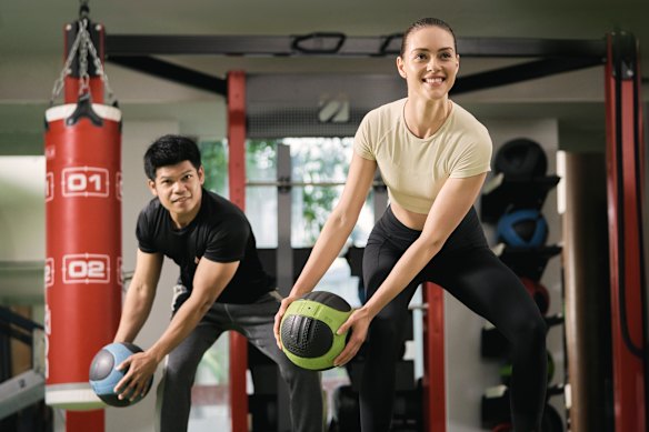 A fitness session at Chiva-Som.